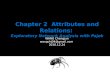 Pajek chapter2 Attributes and Relations
