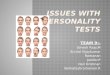 Issues with personality tests