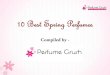 10 best spring perfumes