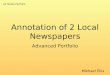 Annotation of local newspapers