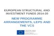 European Structural and Investment Funds: 2014-2020