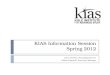 KIAS Information 2012