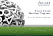 Avoca Award Decision Program Overview