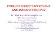 Foreign Direct Investment and Indian Economy ppt