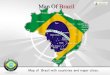 Editable Map Templates For Brazil