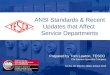 ANSI Standards & Recent Updates That Affect Service Departments