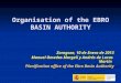 Organisation of the Ebro River Basin Authority