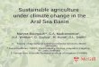 Sustainable agriculture under climate change in the Aral Sea Basin. Maryse Bourgault