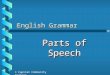 Powerpoint parts of speech