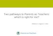 Webinar3-Two pathways to Parents as Teachers