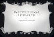 Institutional research task 3