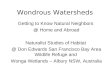 Wondrous Watersheds