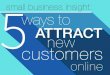 5 Ways to Attract New Customers Online eBook UrbanBound
