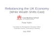Rebalancing the UK economy - Peter Hahn, Cass Business School