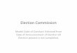 Election commission model code of conduct