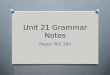 Unit 21 grammar notes 2