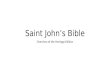 Overview of The Saint John's Bible (Concordia University, Saint Paul)