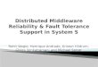 Distributed Middleware Reliability & Fault Tolerance Support in System S