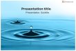Waterdrops Powerpoint Template - Slide World