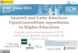 OCWC Global Conference 2013: Spanish and Latin American OpenCourseWare repositories in Higher Education