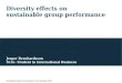 Diversity effects on sustainable group performance