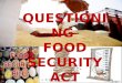 Questioning Food security bill