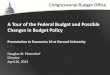 A Tour of the Federal Budget and Possible Changes in Budget Policy
