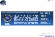 Lead auditor course introduction