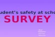 Student's Safety At School Survey (English III)
