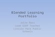 Blended learning portfolio