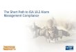 The Short Path to ISA 18.2 Alarm Management