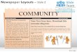 Newspaper layouts style 2 powerpoint presentation slides ppt templates