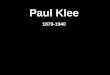 Paul Klee Abstract Self Portrait