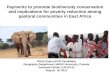 Payments to promote biodiversity conservation and implications for poverty reduction among pastoral communities in East Africa