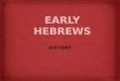 early Hebrew education