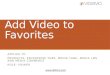 Add Video to Favorites