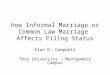 How Informal Marriage or Common Law Marriage Affects Filing Status