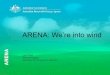 Lara Olsen, Arena: Powering renewable energy in Australia
