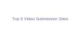 Top 5 Video Submission Sites