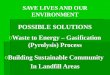 Waste management for sustainable communities