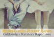 Romeo and Juliet Laws: California's Statutory Rape Laws