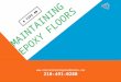 Maintaining epoxy floors