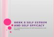 Week 8 self esteem and self efficacy final