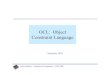OCL: Object Constraint Language