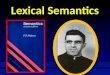 (1) lexical semantics 1