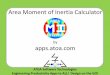 Atoa area moment of inertia Calculator App