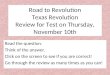 2011 review road to revolution and texas revolution