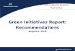 Green Recommendations for IAA Summer 2010
