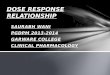 Dose response relationship