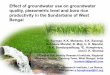 Effect of groundwater use on groundwater quality, piezometric level and boro rice productivity in the Sundarbans of West Bengal